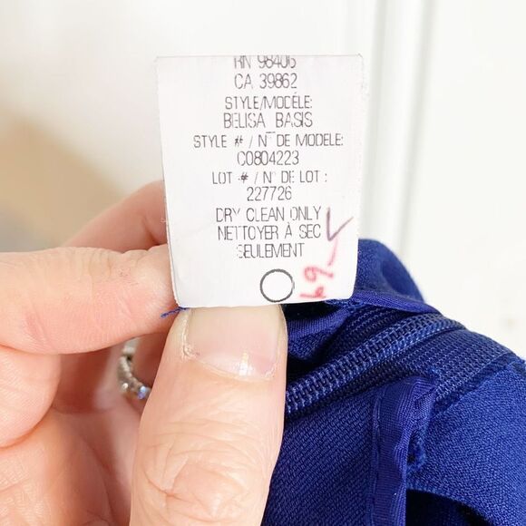 Theory Belisa Basis Ankle Length Twill Pant Modern Minimal Royal Blue Women’s 0 - Picture 9 of 13